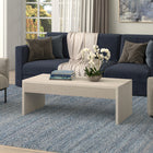 Hudson&Canal - Table basse rectangulaire Lawrence , 48 po de largeur, blanc aulne-Caractéristiques assemblage facile