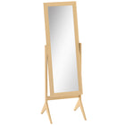 HOMCOM - Miroir pleine longueur - 18,5 po l x 58,25 po H - marron-Le design simple s'harmonise avec tout type de décoration 