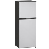 HOMCOM - Réfrigérateur mini 2 portes avec congélateur - 4,6 pi³ - argenté-Réglez la température avec 7 niveaux de thermostat pour garder les aliments frais 