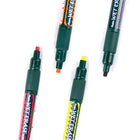 Pentel - Arts Marqueur Effaçable Pour Surfaces Vitrées, Une petite pointe biseautée, Couleurs Assorti (Noir, Rouge, Orange, Jaune)-L'encre se nettoie avec un chiffon humide
