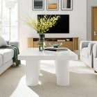 Modway - Cleo 54 po Rectangulaire Table basse - Blanc-Tampons feutrés non marquants