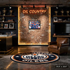 Edmonton Oilers Celebration - Toile encadree - 31" x 22"-Dimensions finales: 31.5x22.5