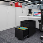 Ceha - Piètement mobile, série MDG, tiroirs boîte-classeur, noir jet-Gain de place : Empreinte compacte s'intégrant parfaitement sous les bureaux ou dans les espaces de travail.