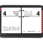 AT-A-GLANCE – Recharge de calendrier de bureau quotidien 2027 2 pages/jour – 3 3/4 po H x 3 po l – anglais-Un onglet par mois pour faciliter le reperage des dates