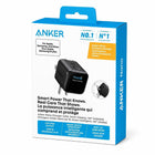 Anker - Chargeur Mural USB-C 45W avec Écran Intelligent et Broches Pliables - Noir-Reconnaissance intelligente de l’iPhone avec le mode soin : Reconnaît automatiquement les modèles d’iPhone pris en charge et ajuste les paramètres de charge pour une alimentation plus intelligente et plus sûre — idéale pour une utilisation quotidienne et la recharge nocturne.