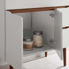 Modway - Harvest 36" Vanette de salle de bain - Gris blanc-Portes doubles à fermeture douce