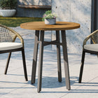 Modway - Meadow Terrasse extérieure Bois de teck Table à manger, Taupe naturel-Teck Premium Grade A