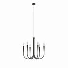 Modway - Penrose 6-Lumière Lustre - Noir-Lustre moderne à 6 lumières