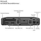 HP - Ordinateur de bureau compact EliteDesk 800 G4 Mini remis à neuf - Intel Core i5-8500 - SSD 256 Go - 8 Go de RAM - Windows 11 Pro - Noir-Windows 11 Pro offre des outils de sécurité et de gestion de niveau entreprise