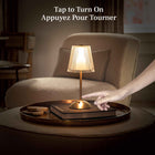 Bell+Howell - Lampe de table sans fil LED élégante Addison - Or-Sans fil et rechargeable: design sans fil pour un espace net rechargeable pour éviter les piles à remplacer et réduire les coûts