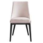 Modway - Viscount Performance Velvet Chaise à manger - Rose-8