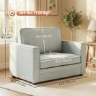 HOMCOM - Fauteuil d’appoint effet velours avec large assise pour salon - gris-Largeur compacte de 43,3 po s’adaptant parfaitement à toutes les petites pièces ou espaces    
