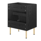 Modway - Chaucer 24" Armoire de toilette de salle de bain (lavabo non inclus) - Noir-Bassin d’évier et installations non inclus