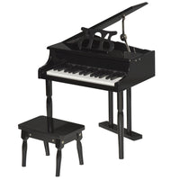 HOMCOM - Piano moderne pour enfants - 30 touches - jouet mini - noir - lot de 2-Construction durable avec des matériaux MDF et ABS 