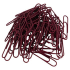 JAM Paper - Trombones jumbo colourés - grands 2 po - trombones bourgogne/marron - 75/paquet-3