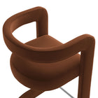 Modway - Winslow Performance Velvet Tabouret de bar - Rouille-8
