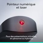 Logitech - Spotlight 2, télécommande de présentation - pointeur laser - Graphite-Deux modes de connexion : appairage facile avec Bluetooth® ou le récepteur USB-C Logi Bolt sécurisé et haute performance pour des connexions fiables et des présentations simples à lancer