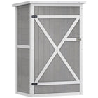Outsunny - Armoire de rangement de jardin - 29,9 po x 21,7 po x 45,3" -Conception compacte pour les petits espaces  
