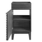 Modway - Render 18" Armoire de toilette de salle de bain (lavabo non inclus) - Charbon de bois-Assemblée requise