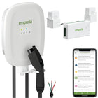 Emporia - Chargeur de véhicule électrique Classic niveau 2 48 A câblé J1772 et ensemble de gestion de charge biphasée Vue 3 - Blanc-Conçue pour installation intérieure et extérieure avec boîtier étanche nema type 4 offrant protection contre conditions environnementales, peut être admissible à rabais locaux selon la région