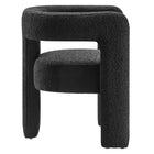 Modway - Kayla Boucle Tapis Fauteuil - Noir-Rembourrage en mousse dense
