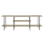 Manhattan Comfort - Console moderne Celine 70,86 po - Gris rustique-Console basse moderne contemporaine parfaite pour le salon et le bureau à domicile