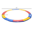 HOMCOM - Coussin de trampoline 8 pi - coloré-High quality and safety cover made of 500D PVC on the top and 128g/㎡ PE on the bottom