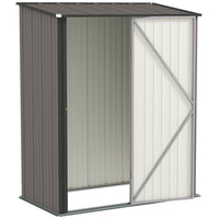 Outsunny - Abri de rangement extérieur 5 pi x 3 pi-La grande pièce peut stocker des outils de jardin, du matériel d'entretien de pelouse, des accessoires de piscine et plus encore  
