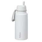 b.box - Gourde isotherme à bec rabattable - 1L - Blanc Neige-Idéale pour l’école, le travail ou les activités en plein air.