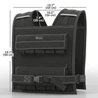 Soozier - Gilet lesté réglable 44 lb avec 20 poids-Répartition uniforme du poids sur le torse pour plus de confort pendant l’entraînement 