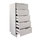 Manhattan Comfort - Granville commode moderne haute étroite et standard - blanc - ensemble de 2-17,72 po L x 37,80 po l x 48,98 po H