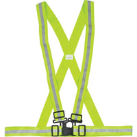 Zenith Safety - Harnais de circulation, jaune lime haute visibilité, moyen, 10/paquet (SEF117)-Couleur : Jaune lime haute visibilité