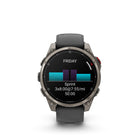 Garmin - Montre connectée GPS multisports fēnix 8 Pro - 47 mm - Titane avec bracelet graphite/silicone noir-NAVIGATION CARTOGRAPHIQUE AVANCÉE - Naviguez dans vos aventures en utilisant des cartes TopoActive préchargées avec ombrage de relief — ainsi que des cartes intégrées pour les terrains de golf et les stations de ski à travers le monde. Une fonction de planification d'itinéraire dynamique vous propose des parcours suggérés pour vous ramener à votre point de départ à temps.