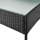Manhattan Comfort - Ensemble de conversation moderne Imperia pour patio, 4 personnes, avec table basse - Noir et crème - Ensemble de 4-10