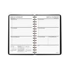 Staples - Agenda scolaire hebdomadaire/mensuel 2026-2027 - 8 1/2 po H x 5 1/2 po l - Bleu - bilingue-Format des pages : 8 1/2 po H x 5 1/2 po l