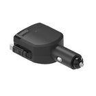 Scosche - chargeur pour l’auto 85 watts avec câble rétractable - noir-Son câble rétractable s’étend à plus de 61 cm pour une portée plus confortable, et se rétracte proprement quand il n’est pas utilisé