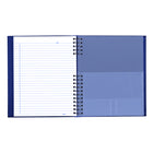 Blueline - Livre de notes NotePro à couverture rigide - 10,75 po L x 8,5 po H - Bleu indigo - 300 pages-Ligné bleu avec marge