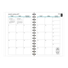 Staples - Agenda scolaire hebdomadaire/mensuel chiens 2026-2027 - 8 1/2 po H x 5 1/2 po l - multicolore - bilingue-Couverture en polypropylène à motif de chiens