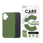 PanzerGlass - CARE Case Fashion MagSafe iPhone 16 - Vert-Protection renforcée de l'appareil photo.