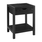 Monarch Specialties - 3202 Table d'Appoint Contemporaine 24 po à 2 Niveaux - Tiroir de Rangement - Stratifié Chêne Noir- Métal Noir-Cette table d'appoint de 24 po de hauteur présente un fini stratifié chêne noir tendance associé à un métal noir élégant, en faisant un ajout stylé à tout décor moderne