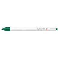 Zebra - ClickArt Retractable Marker Pen - Vert-Parfait pour la journalisation, le codage couleur, le dessin et l’écriture quotidienne