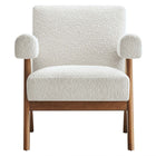 Modway - Lyra Tissu Boucle Fauteuil - Ivoire-Assemblée requise