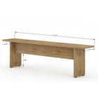 Manhattan Comfort - Ensemble de salle à manger moderne Nomad 172,5 cm - Nature - Lot de 3-Capacité d'accueil pour 6 personnes