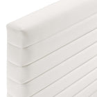Modway - Tranquil Chenal Touffé Tête de lit King/King de Californie, Blanc-7 Positions de montée