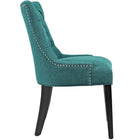 Modway - Regent Touffe Tissu Chaise à manger - Sarcelle-Rembourrage en mousse dense