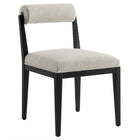 Modway - Kai Tissu Chaise à manger Ensemble de 2 - Lin-Épingles de pied non marquées