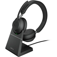 Jabra - Casque supra-auriculaire sans fil stéréo Evolve2 65 UC - Unified-Connectez deux appareils compatibles Bluetooth en même temps, incluant l’appareil mobile et l’ordinateur.