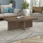 Hudson&Canal - Table basse rectangulaire Boden 44" L - Chêne gris vieilli-Fini en chêne gris vieilli aspect bois
