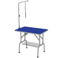 PawHut - Table de toilettage pour chien avec bras réglable-La barre est réglable, plage de 7,9 po à 39,4 po H (20-100 cm) 