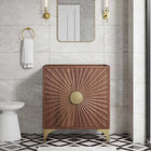 Modway - Daylight 30" Armoire à coiffeuse de salle de bain - Noyer-Bassin d’évier non inclus